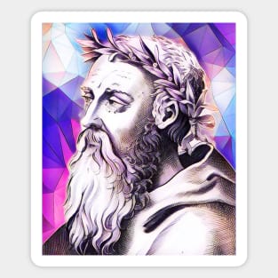 Heraclitus Pink Portrait | Heraclitus Artwork 7 Magnet